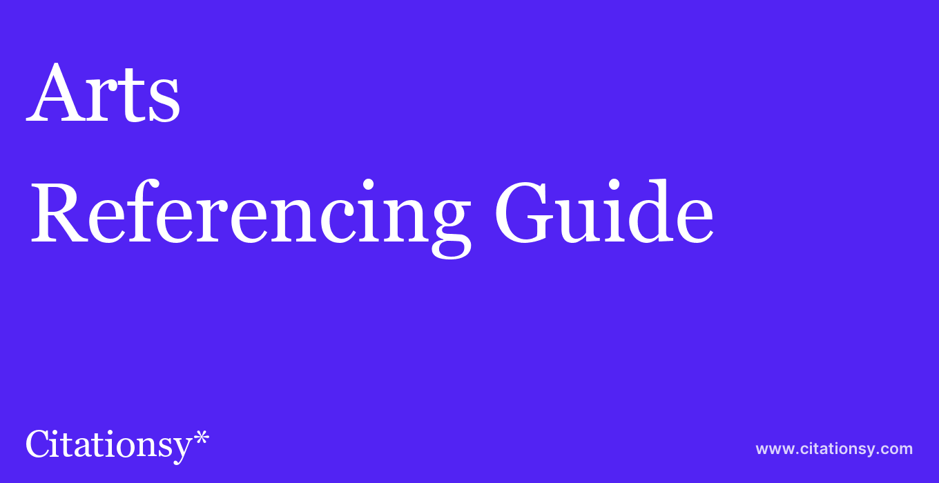 cite Arts & Health  — Referencing Guide